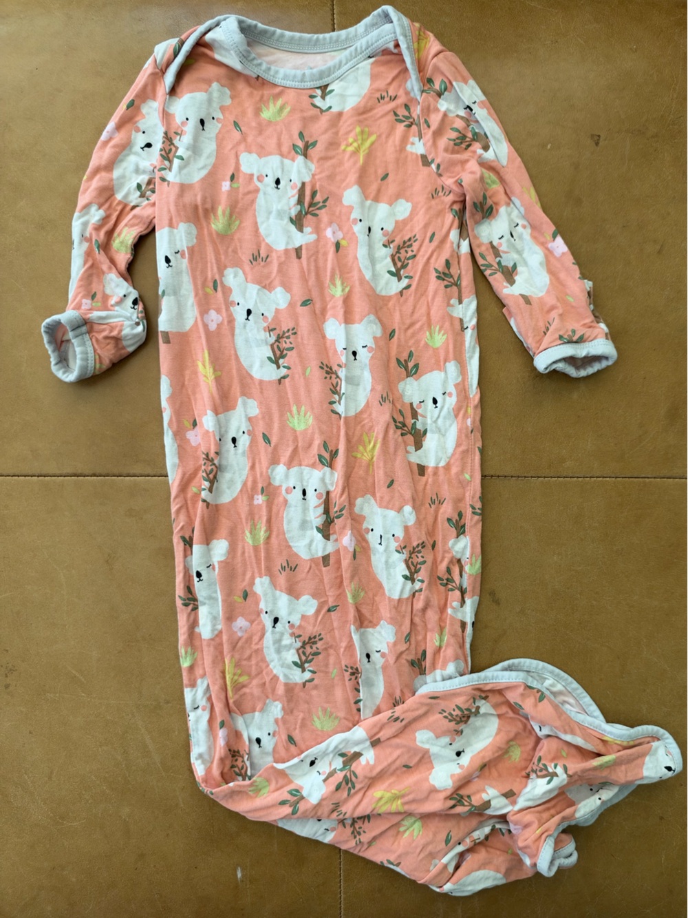 Little Sleepies Viscose Bamboo Coral Koalas Newborn Gown